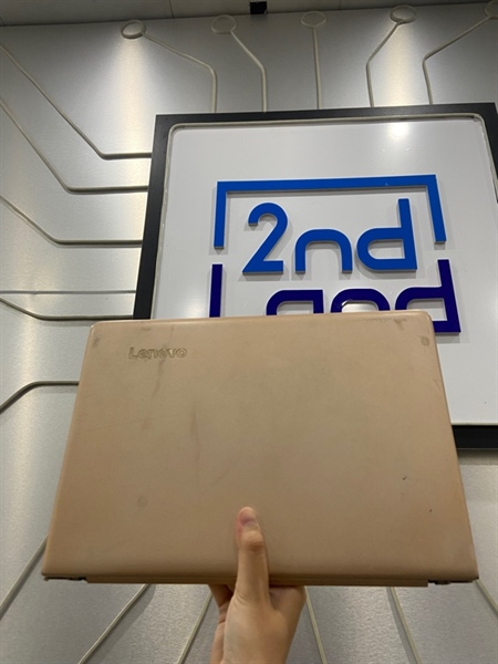 Laptop Lenovo 80SW - i5-6200U - Ram 4/128GB HDD Graphics 520 - Pin 80% - Màu vàng - Ngoại hình: 97% - Màn ám phản quang, bể sườn - Body - Kèm sạc