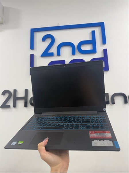Laptop Lenovo 81LK - i5 9300H - GTX 1650 - 8/512GB SSD - Màu đen - Pin 66% - Ngoại hình 97% - Màn hồng nhẹ - Kèm sạc 2