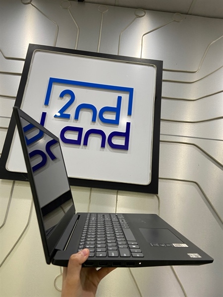 Laptop Lenovo Ideadpad S145 - I3-1005G1 - Ram 12/256GB - Pin 80% - Màu đen - Ngoại hình: 97% - Màn bầm 2 bên, ám viền vàng vừa - Kèm sạc 2