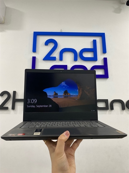 Laptop Lenovo Ideapad 3 81W3 - Ryzen 5-4500U - 8/512GB SSD - Màu đen - Pin 77% - Ngoại hình 97% - Màn hồng , phản quang - Kèm Box , sạc 2