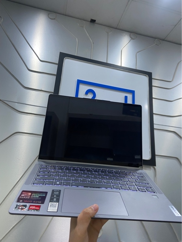 Laptop Lenovo ideapad Flex 5 - 14 inch - 14ABR8 - AMD Ryzen 5 5625U - Ram 16/512GB SSD - Pin 100% ( Chu kì sạc 20 lần ) - màn cảm ứng 360 độ - Màu xám - Ngoại hình: 98% - Màn ám viền vàng nhẹ - Kèm Box + bút - Còn bảo hành T9/2027