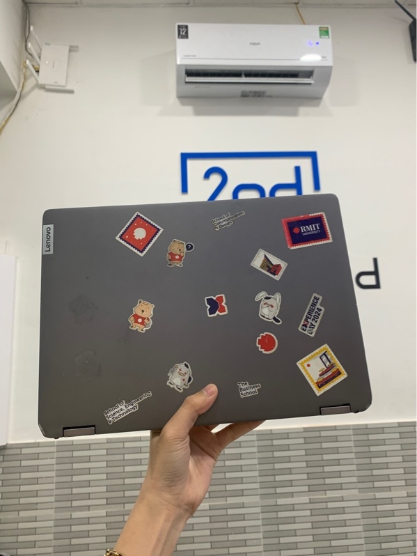 Laptop Lenovo ideapad flex 5i 82R7 - i5-1235U - Ram 8gb/ssd 256gb - Màu đen - Pin 80% - Ngoại hình: 95% - Cấn bể góc, sticker, bản lề yếu, màn ám vàng hồng - Kèm sạc
