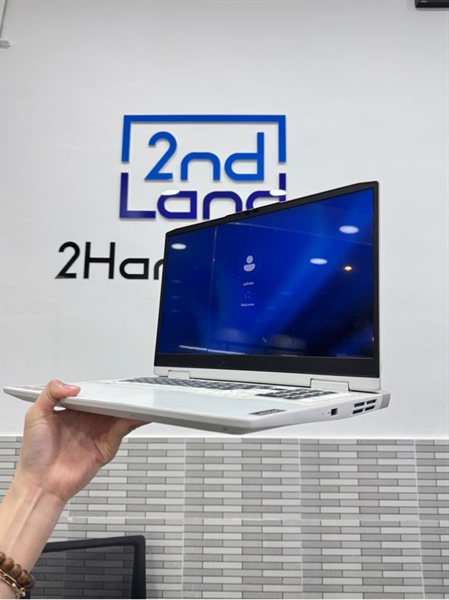 Laptop Lenovo ideapad gaming 3 (82SB) - Ryzen 5-6600H - RTX 3050 4GB - 16GB/SSD 512GB - Màu trắng - Pin 93% - Ngoại hình: 97% - Ám ố, màn ám hồng - Body 2