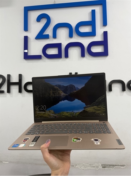 Laptop Lenovo Ideapad Slim 3 (82HS) - i5 1135G7 - 12/512GB SSD+500GB HDD - Màu vàng - Pin 76% chu kỳ sạc pin phù - Ngoại hình 97% - Bể màn , màn hằn phím , bản lề yếu , cấn góc , trầy - Kèm sạc 2