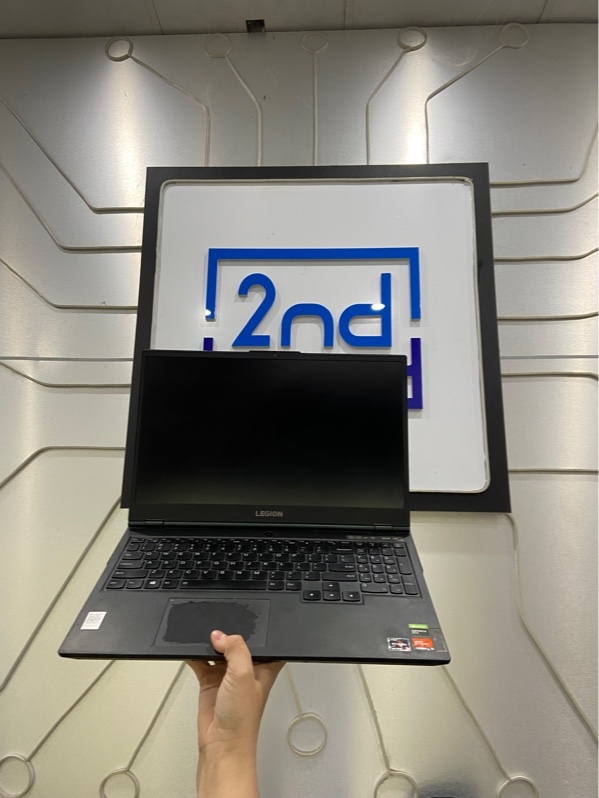 Laptop Lenovo Legion 5 15ARH05 - AMD Ryzen 5 4600H - GTX 1650Ti - Ram 8/512gb SSD - Pin 78% - Ổ cứng 66% - Màu đen - Ngoại hình: 97% - Màn ám hồng, đốm phản quang - Kèm sạc