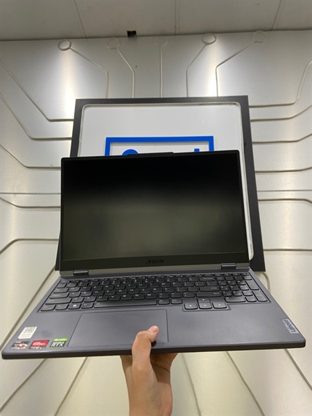 Laptop Lenovo Legion 5 R7000P 2022 - Chip Ryzen 5 6600H - RTX 3050 - Ram 16/512GB - Màn 2K 165HZ - Pin 87% - Màu xám - Ngoại hình: 97% - Màn hồng nhẹ - Kèm sạc 1