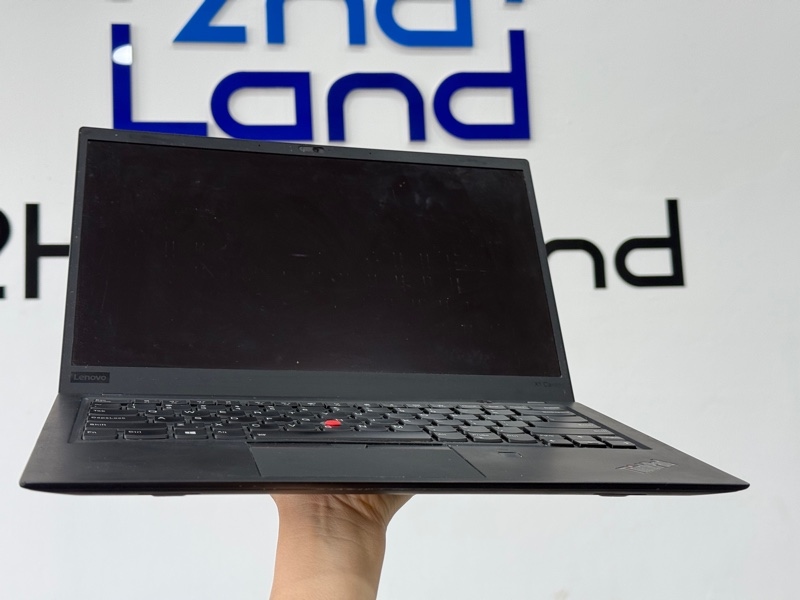 Laptop Lenovo Thinkpad X1 carban Gen 6 - i7 - 8650U - Ram 16/1TB SSD - Pin 73% - màn ám hồng, màn bầm nhẹ - Đen - 97% - Kèm sạc 1