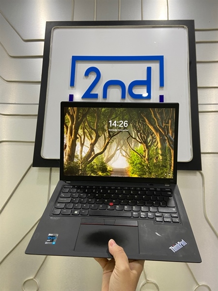 Laptop Lenovo Thinkpad X13 Gen 2 - i5-1134G7 - Ram 8/256GB SSD - Pin 79% - Màu đen - Ngoại hình: 98% - Màn ám hồng trong nhẹ - Kèm sạc 1