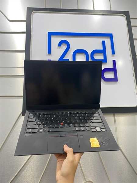 Laptop lenovo x1 carbon gen 7 - i7-8565U - 16/256GB SSD - Pin chai - Màu đen - Ngoại hình: 98% - Body - Kèm sạc 1