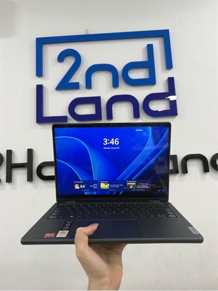 Laptop Lenovo Yoga 6 82UD - Ryzen 5 5500U - 8/256GB - Màu xanh - Pin 89% - Ngoại hình 97% - Màn hồng nhẹ - kèm sạc 2