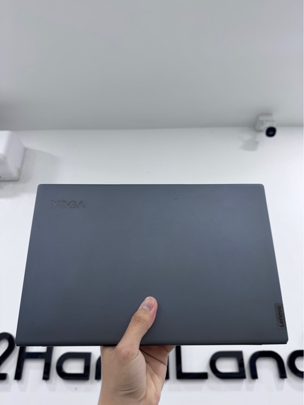Laptop Lenovo Yoga Slim 7 14ITL05 - i5-1135g7 - 8/512gb ssd - Màu xám - Pin 93% - Ngoại hình 97% - Hở mặt lưng, ổ sức khỏe 100%, nứt bản lề, màn ám vàng nhẹ, tối viền - Kèm sạc