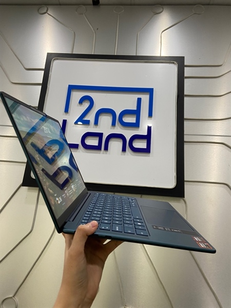 Laptop Lenovo Yoga Slim 7 - AMD Ryzen AI 5 340W - Ram 16/512GB SSD - Pin 100% - Màu xanh - Ngoại hình: 98% - Kèm sạc 2