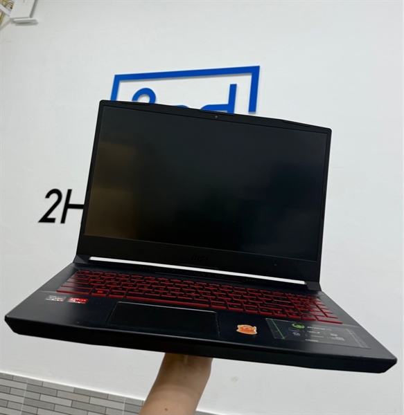 Laptop MSI Bravo 15 B5DD, Ryzen 7 5800H - Ram 8/512 SSD Redeon RX 5500M - Màn rộp nhẹ - Đen - Ngoại hình 98% - Kèm sạc 2