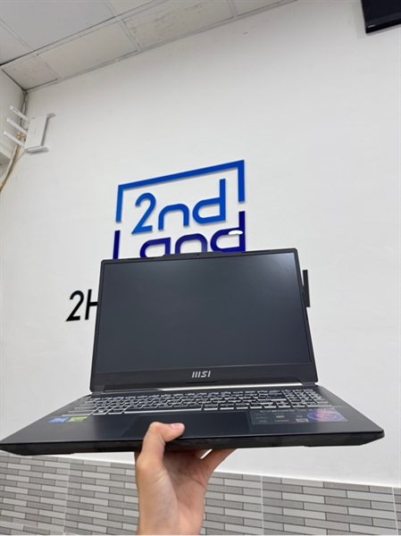 Laptop MSI Cyborg 15(A12UX) - RTX 2050 4G - i5-12450H - 16/512GB SSD(tốt) - Màu đen - Pin 71 - Ngoại hình 97% - Body, kèm sạc 1