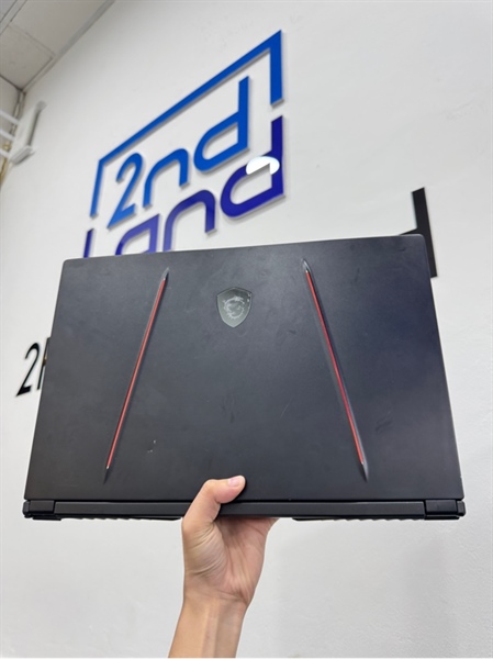 Laptop MSI Ge65 Raider 9SE - RTX 2060 6GB - i7-9750H - 16/512SSD 1TB HDD - Màu đen - Pin 65% - Ngoại hình 97% - màn phản quang ,hở nút touchpad trái - Body, kèm sạc