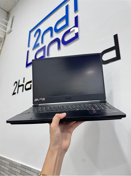 Laptop MSI Ge65 Raider 9SE - RTX 2060 6GB - i7-9750H - 16/512SSD 1TB HDD - Màu đen - Pin 65% - Ngoại hình 97% - màn phản quang ,hở nút touchpad trái - Body, kèm sạc 1