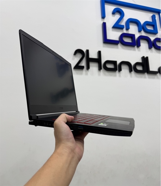 Laptop MSI GF63 10SC - Màn 144Hz - i5 10500H - Card GTX 1650 Max Q - Ram 16/512GB SSD - Pin 91% - Màu đen - Ngoại hình 97% - Màn bụi trong chuột phải hơi lờn - Kèm sạc 2