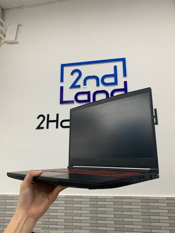 Laptop MSI GF63 Thin 10SC - i5-10500H - GTX 1650 Max-Q 4GB - Ram 8GB/SSD 512GB - Màu đen - Pin 92% - Ngoại hình: 97% - Màn ám hồng - Kèm sạc 2