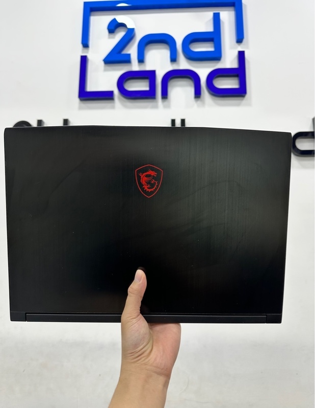 Laptop MSI GF63 Thin 10SC - i7 10750H/GTX 1650 - Ram 8/ 512GB SSD (82%) - Pin 10% - Màu đen - Ngoại hình 97% - Touchpad trầy màn phản quang nứt khung, ốp bản lề lỏng - Kèm sạc
