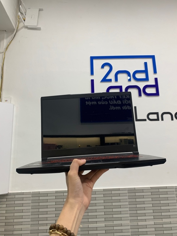 Laptop MSI GF63 Thin 10SCXR - i5-10300H - GTX 1650 - 8GB/512GB SSD - Màu đen - Không pin - Ngoại hình: 96% - Kèm sạc