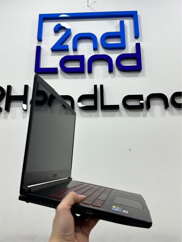 Laptop MSI GF63 thin 11SC - Màn 144Hz - i5 11400H/GTX 1650 - Ram 16/512GB SSD - Pin 66% - Màu đen - Ngoại hình 97% - Màn hoằn phím - Kèm sạc