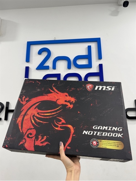 Laptop MSI GV727RD - i7 7700HQ/GTX 1050 - 8/120GB SSD+1TB HDD - Màu xám - Pin 80% - Ngoại hình 98% - Màn ám vàng , 2 đốm phản quang , hở sáng - Kèm Box , sạc 135W