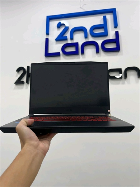 Laptop MSI Katana GF66 11UC - i5 - 11400/RTX 3050 - Ram 8/512GB SSD - Pin 70% - Màu đen - Ngoại hình 97% - Màn ám bụi trong , bể bản lề - Kèm sạc 1