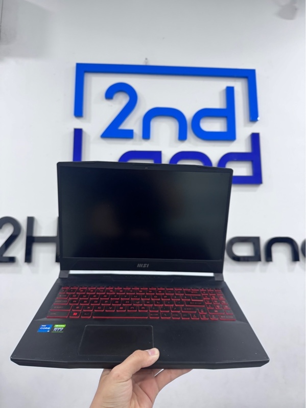Laptop MSI Katana GF66 11UC - i5-11400H - 16/512SSD - card NVDIA Geforce RTX 3050 - Màu đen - Pin 86% - Ngoại hình 98% - Kèm túi , sạc