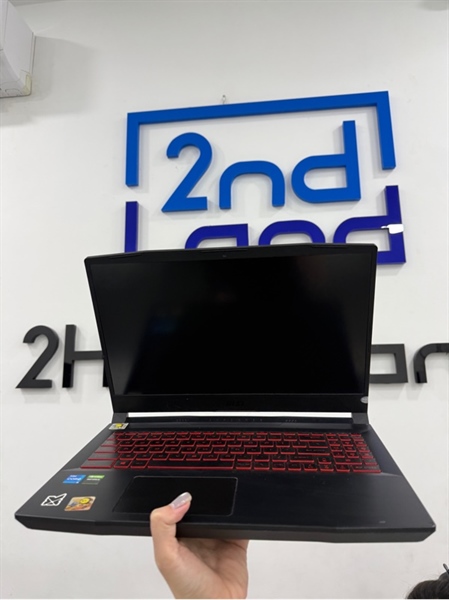 Laptop MSI Katana GF66 - i5 11400H - 8/512GB SSD - Card Geforce RTX 3050 - Màu đen - Pin 65% - Ngoại hình 97% - Màn ám hồng , màn trầy , cấn 1 góc , trầy quanh viền - Kèm sạc 150W 2
