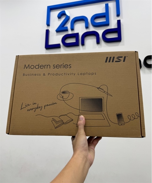 Laptop MSI Morden 14C13M - i5 - 1335U - 16/512GB SSD - Pin 99% - Màu đen - Ngoại hình 99% - Còn bảo hành đến ngày 10/10/2026 FPT - Fullbox 3
