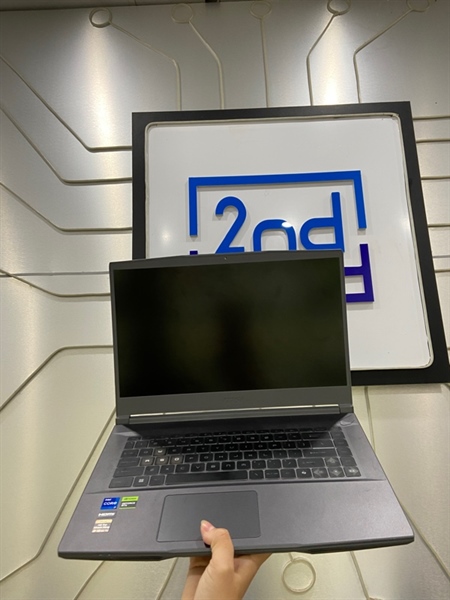 Laptop MSI Thin 15 B13UC - i7-13620H - RTX 3050 - Ram 16/512GB SSD - Pin 100% - Màu xám - Ngoại hình: 98% - Touchpad lỏng - Kèm sạc 1