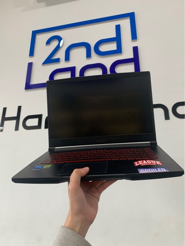 Laptop MSI Thin GF63 12VE - i5-12450H - RTX 4050 - 8GB/512GB SSD - Màu đen - Pin 88% - Ngoại hình: 97% - Màn trầy ám hồng, trầy body - Kèm sạc