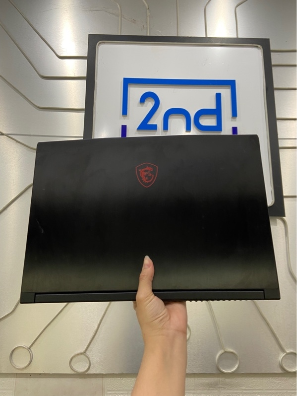 Laptop MSI Thin GF63 12VE - Intel core i5-12450H NVIDIA GEFORCE RTX 4050 - Ram 16/512GB SSD - Sức khỏe ổ 91 - 6103 giờ chạy - Màu đen - Ngoại hình: 98% - Màn vàng nhiều, in phím, viền ám xanh, màn cháy film - Kèm sạc