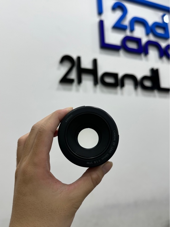 Lens Canon 50mm STM F1.8 - Màu đen - Ngoại hình 97% - Body
