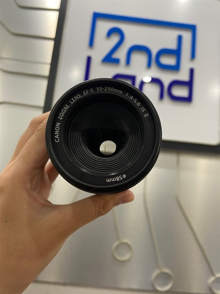 Lens Canon 55-250mm ii - Màu đen - Ngoại hình: 98% - Body