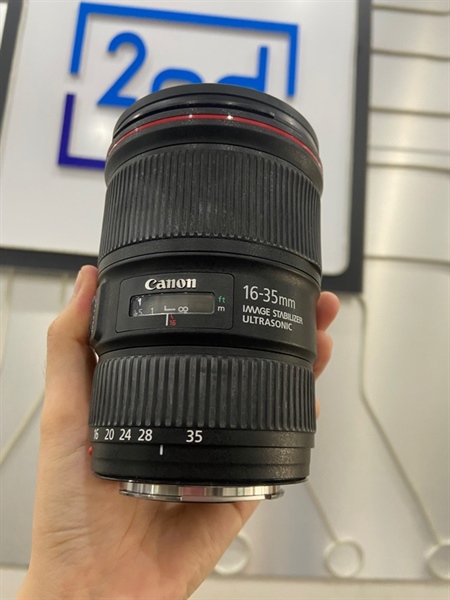 Lens Canon EF 16-35mm F/4L IS USM - Màu đen - Ngoại hình: 98% - Box 1