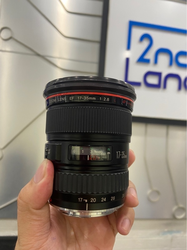 Lens Canon EF 17-35mm f/2.8L USM - Màu đen - Ngoại hình: 97% - Đủ cáp - Body