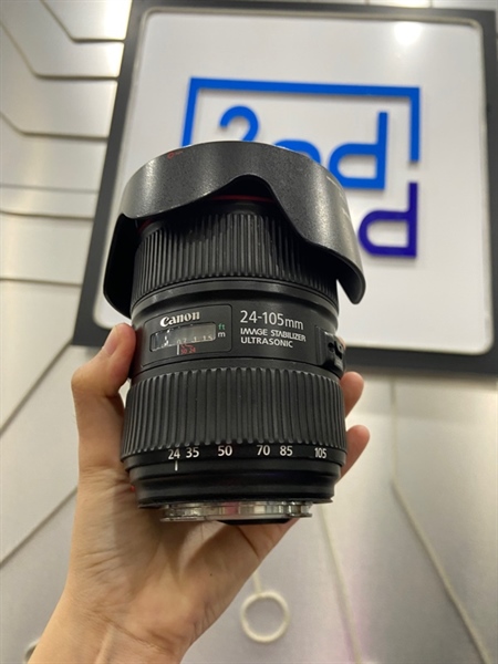 Lens Canon EF 24-105mm 1:4 L IS II USM - Màu đen - Ngoại hình: 98% - Bụi trong nhẹ - Body 1