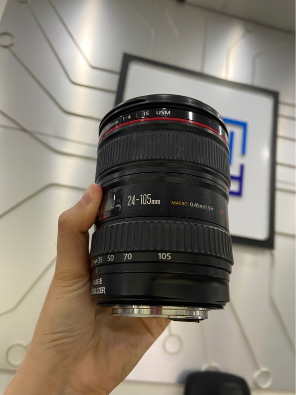 Lens Canon EF 24-105mm - f/4L IS USM - Màu đen - Ngoại hình: 97% - Body