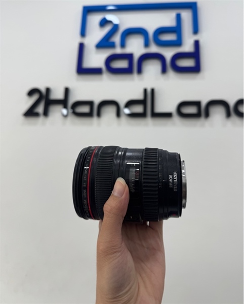 Lens Canon EF 24-105mm f/4L IS USM - Màu đen - Ngoại hình 97% - Kèm 2 nắp đậy 1