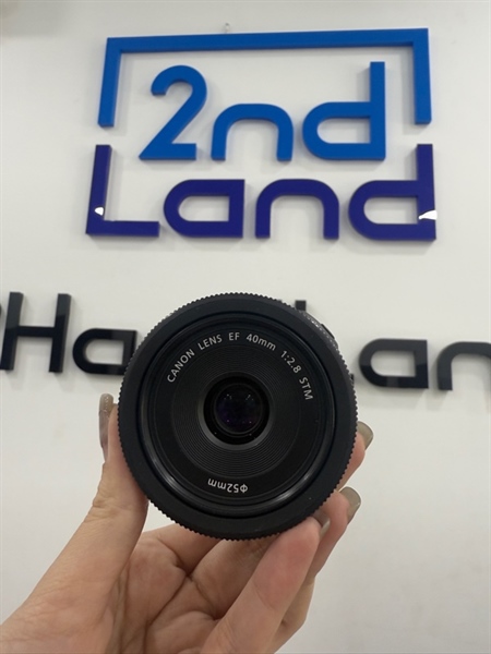 Lens Canon EF 40mm 1:2.8 stm - Màu đen - Ngoại hình 98% - Body