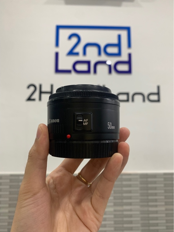 Lens Canon EF 50mm 1:1.8 II - Màu đen - Ngoại hình: 97% - Body