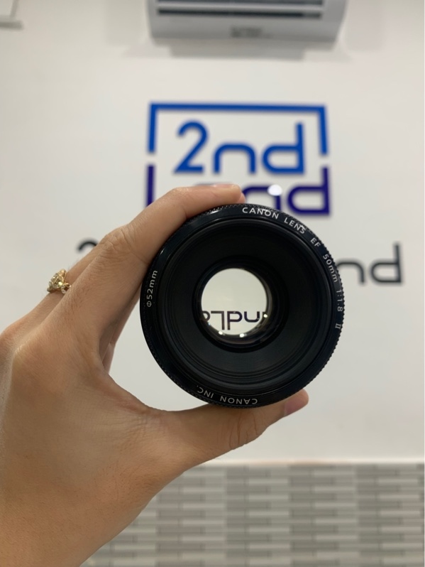 Lens Canon EF 50mm 1:1.8 II - Màu đen - Ngoại hình: 97% - Body