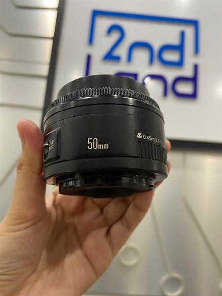 Lens Canon EF 50mm 1:1.8 Mark 2 - Màu đen - Ngoại hình: 97% - Body 1