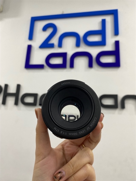 Lens Canon EF 50mm 1:1 8 STM - Màu đen - Ngoại hình 98% - Body