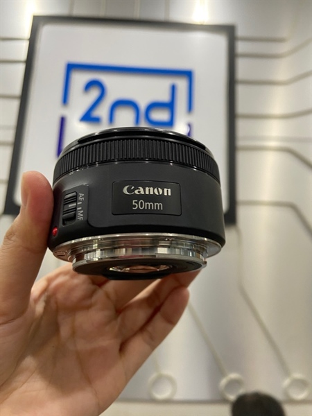 Lens Canon EF 50mm 1:1.8 STM - Màu đen - Ngoại hình: 98% - Body 1