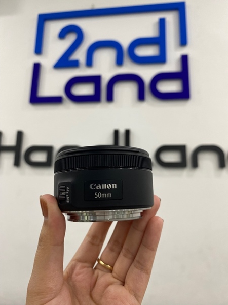 Lens Canon EF 50mm 1:1 8 STM - Màu đen - Ngoại hình 98% - Body 2