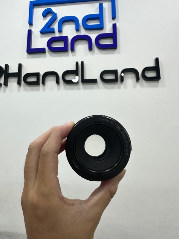 Lens Canon EF 50mm 1:1.8 STM - Màu đen - Ngoại hình 98% - Bụi trong nhẹ - Body