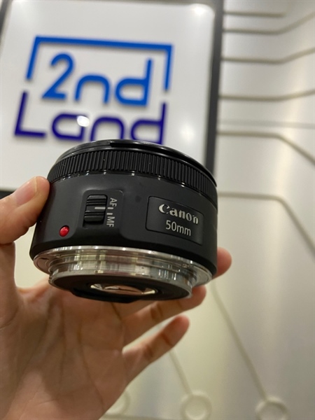 Lens Canon EF 50mm 1:1.8 STM - Màu đen - Ngoại hình: 98% - Bụi trong nhẹ - Body 1
