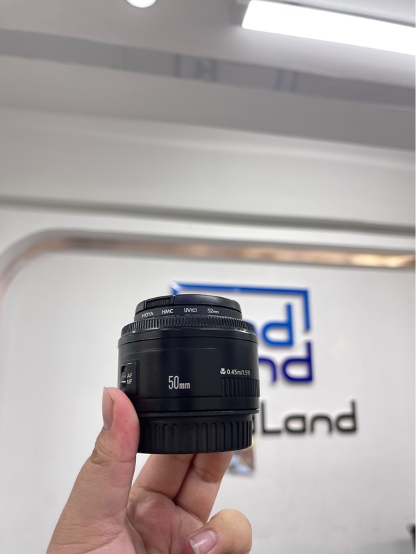 Lens Canon EF 50mm f/1.8 II - Màu đen - Ngoại hình 97.5% - Bụi trong nhẹ - Kèm cap trước sau